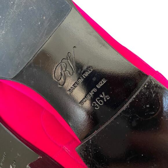 Roger Vivier Pink Pyramide Velvet Chelsea Boots size 36.5 size 6.5 - Picture 13 of 14